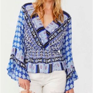 Free People Rosalie Wrap Top - NWT - size S